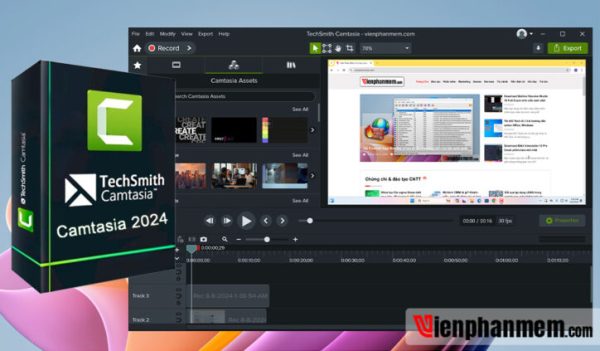 Camtasia video Editting software pc version